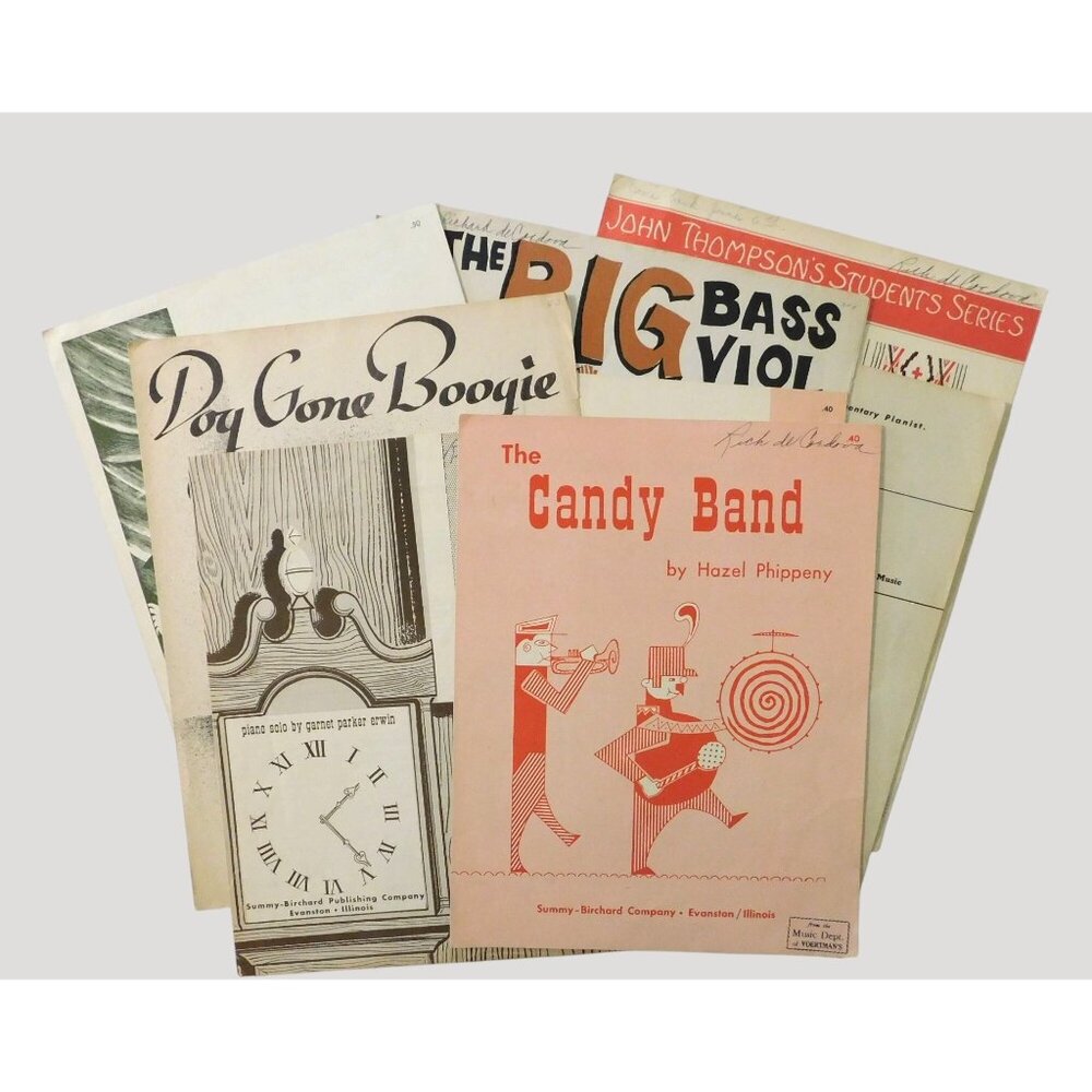Vintage Sheet Music Collection Various Composers Piano Beginner Intermediate